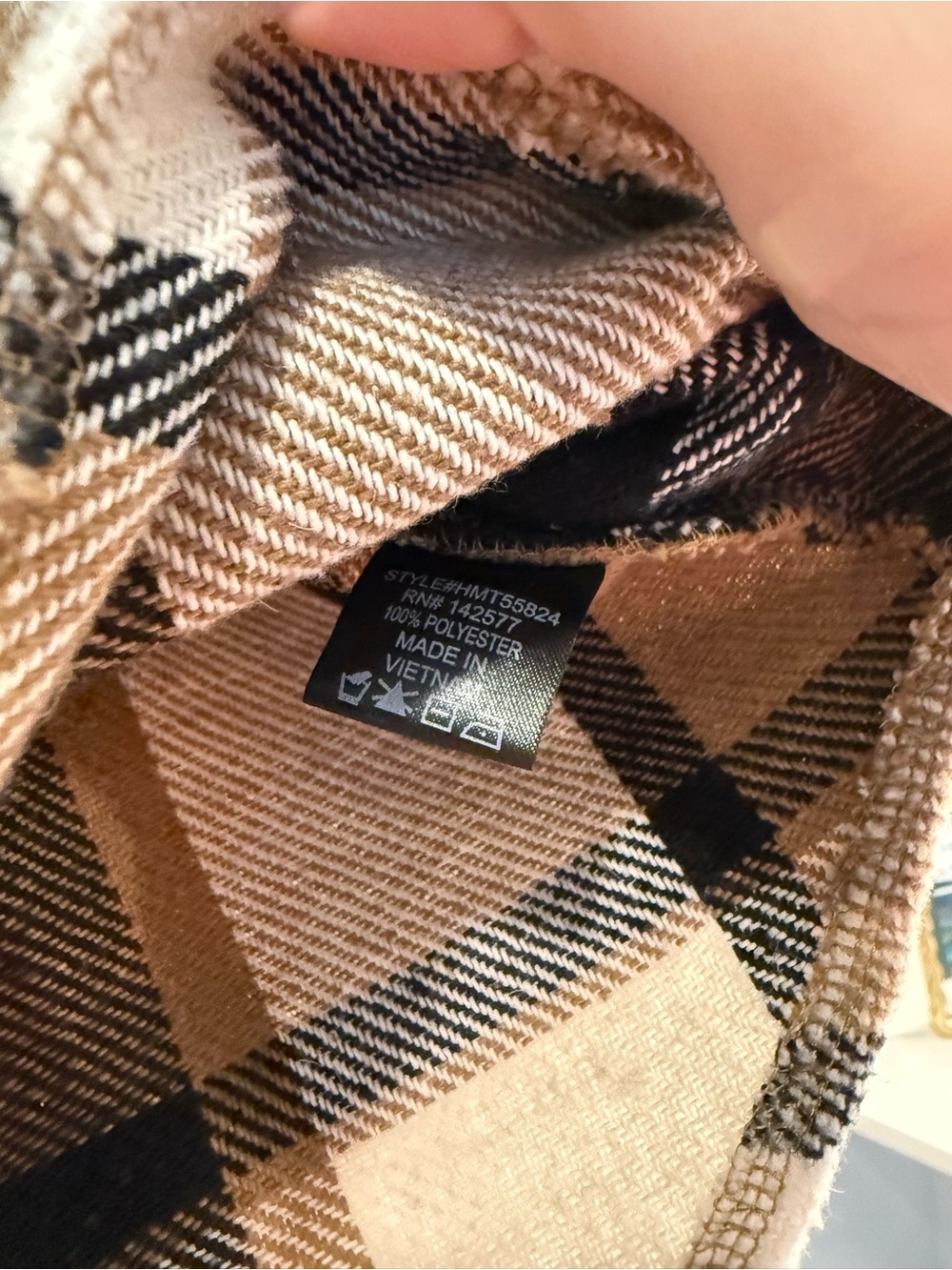 Plaid Button-Up Shacket - Picture 2 of 4